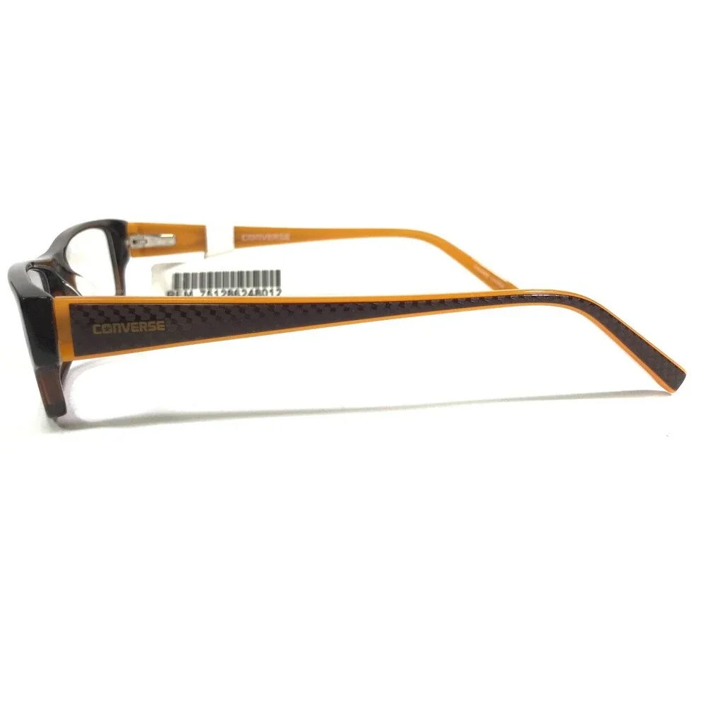 Converse Eyeglasses Frames Q004 UF BROWN Orange Rectangular Full Rim 51-15-135